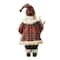 Glitzhome® 18" Faux Fur Christmas Woodland Santa Figurine